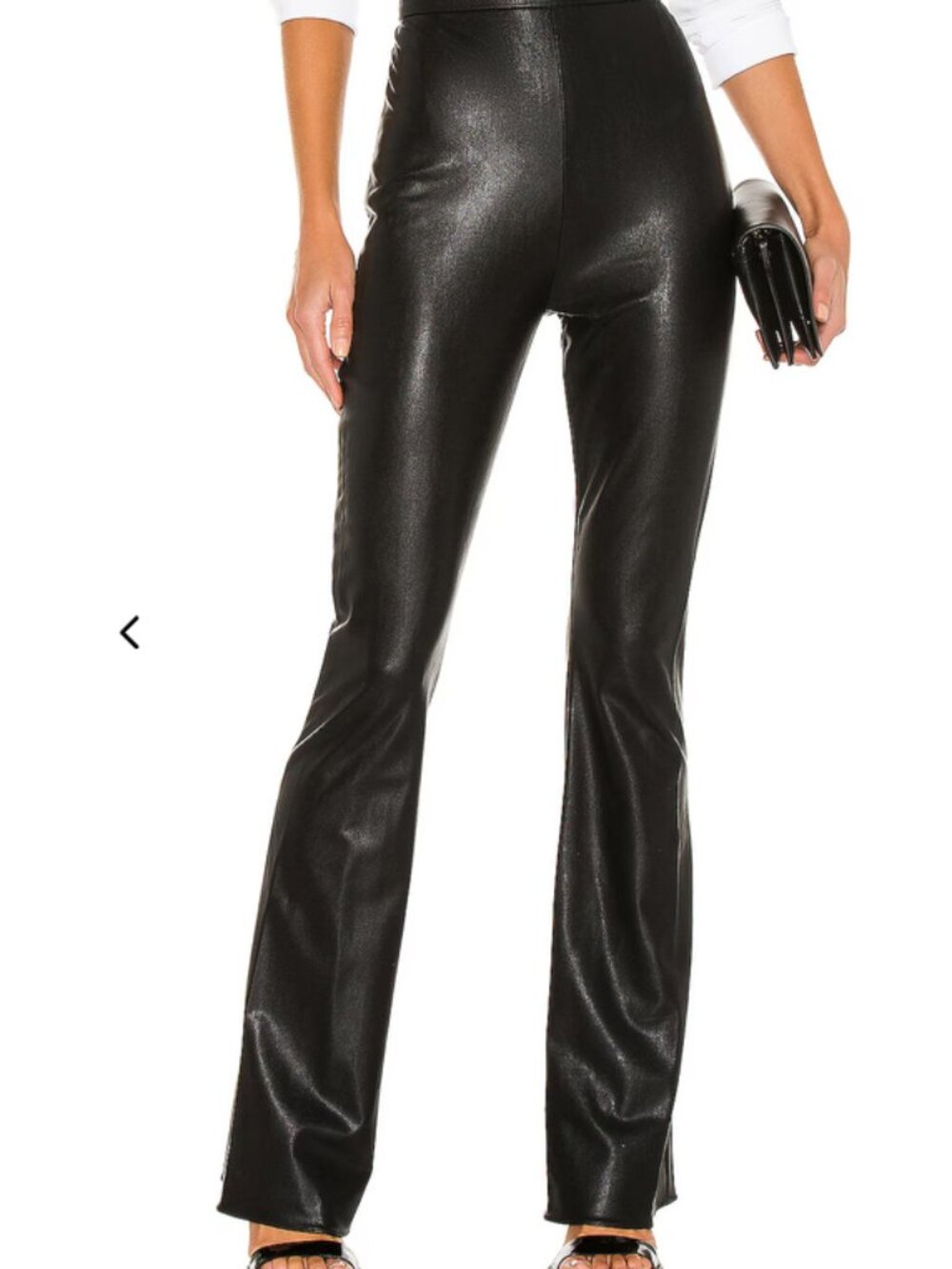 AMANDA UPRICHARD AMINA FAUX LEATHER PANTS SZ S SMALL